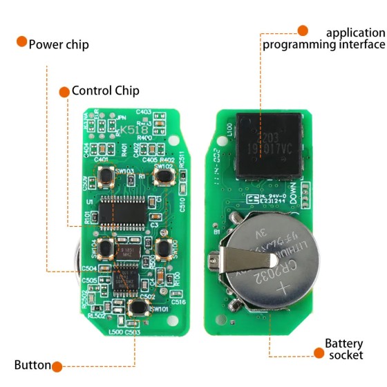 K518 Landrover can change ID 315/433Mhz